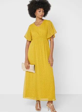 Textured A-Line Dress 
