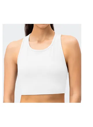 New  nylon shock gathering running bra yoga vest 