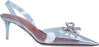 Amina Muaddi Rosie Glass Slingback Mules 60