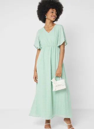 Textured A-Line Dress 