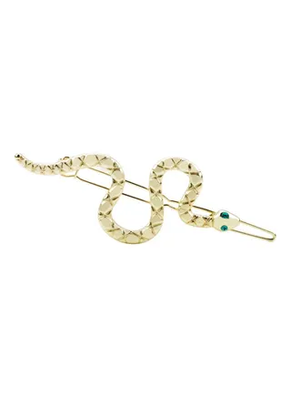 Snake Design Brooch Pin - Gold 