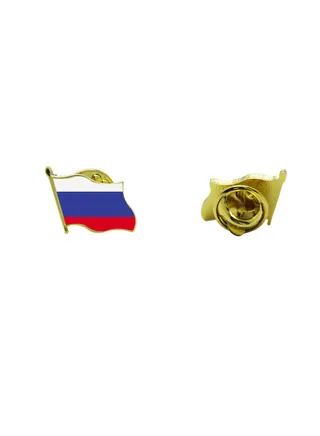 Russia National Flag Lapel Pins and Brooch Badge to show your patriotism for Russia (Flag Badge) 