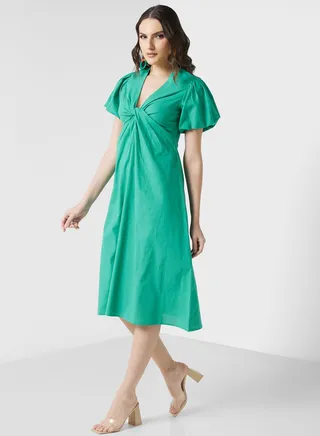 Front Twist Detail Dress