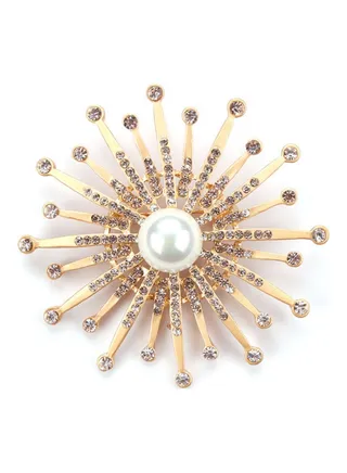 Sunflower Rhinestone Brooch 