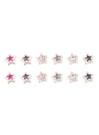 Magnetic Hijab Pin Multi-Use Rhinestone Scarf Brooch Round Pack of 12 