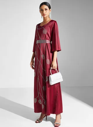 Embellished Detail Jalabiya 
