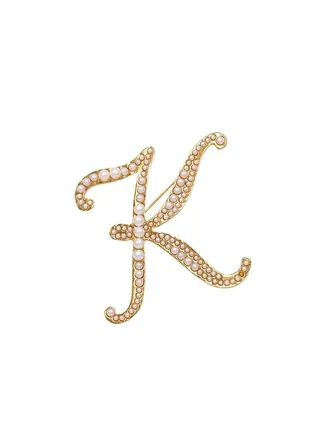 Fashionable English Letter K Brooch 