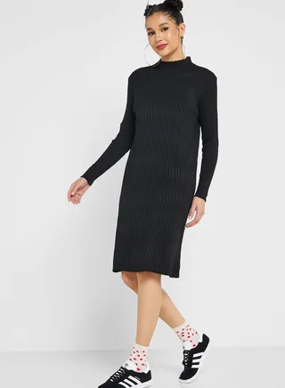 Urban Minx High Neck Knit Dress 