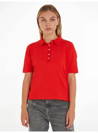 Women's 1985 Collection Regular Fit Polo, Red 