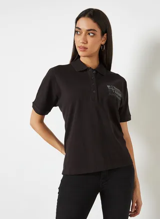 Stretch Polo Black 