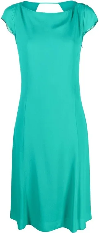 Short-Sleeve Cut-Out Dress