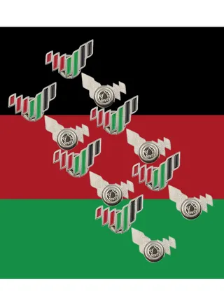 Pack Of 6 Pcs UAE National Metal Badge Spirit Of The Union National Day Brooch With Magnetic Pin 