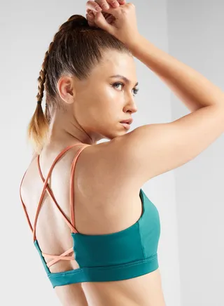 Crossover Detail Athletic Bra