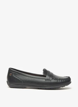 Women's Textured Slip-On Loafers