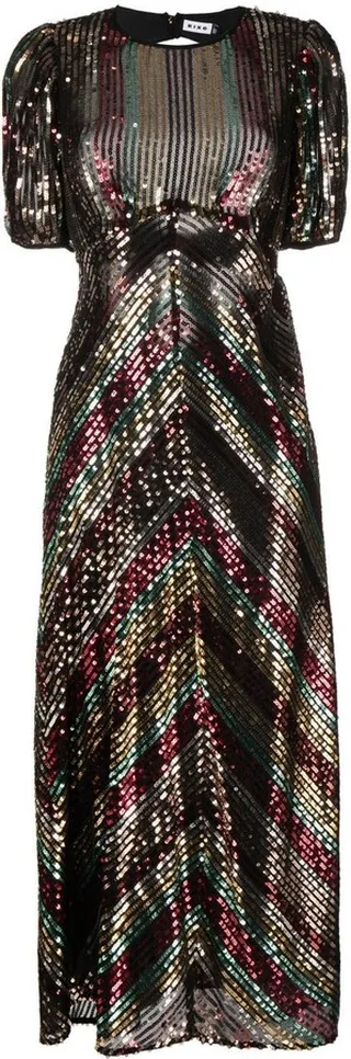 Sequin-Design Midi-Dress