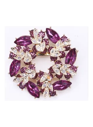 High-End Flower Rhinestone Brooch 