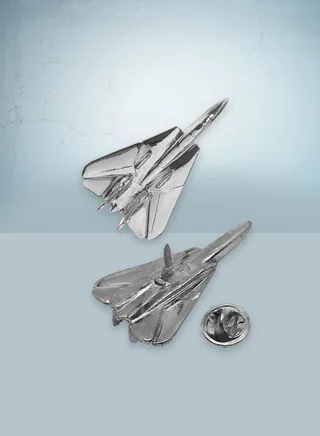 F-14 Tom Cat Silver Pin 