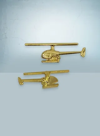 R-22 Helicopter Gold Pin 