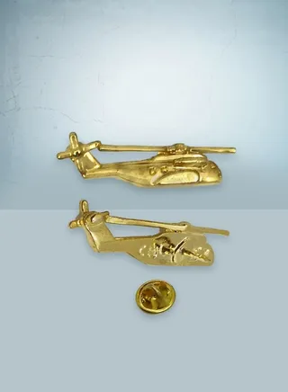 Sikorsky Helicopter Gold Pin 