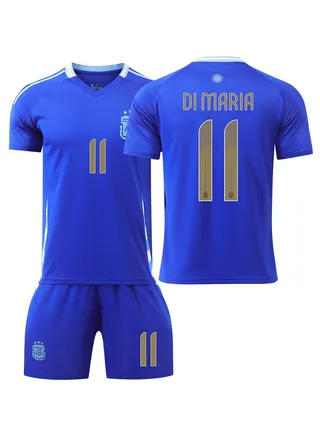 2024 European Cup Argentina Children and Youth Football Uniform Two-piece Set No. 11 