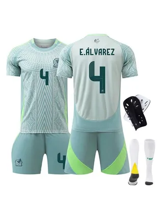 2024 European Cup Mexico Children's Youth Football Jersey Four-Piece Set No. 4 