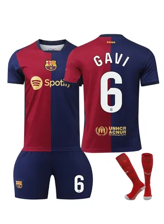 2024 European Cup Children's Youth Football Jersey Three-Piece Set No. 6 