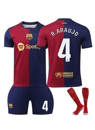 2024 European Cup Children's Youth Football Jersey Three-Piece Set No. 4 