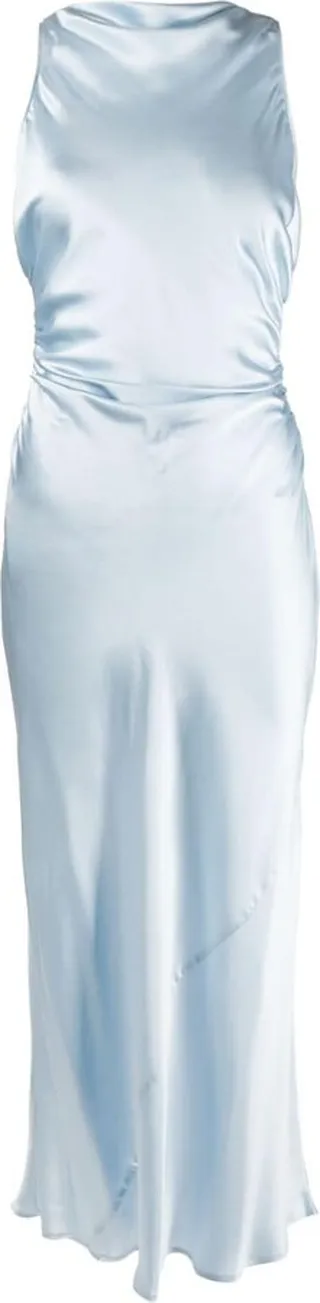 Casette silk midi dress