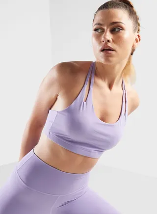 Strappy Detail Athletic Bra
