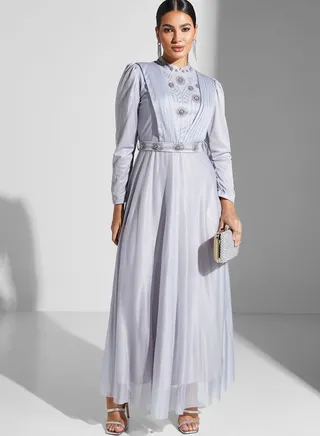 Embellished Shimmer Dress 