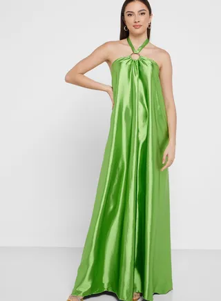 Strappy Halter Dress 