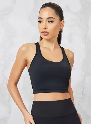 Gymspire Edition - Label Longline Racerback Sports Bra 