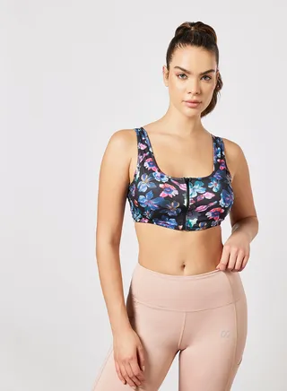 All Over Printed Sports Bra Multicolour 
