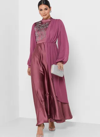 Embroidered Detail Dress 