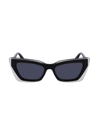 Women's UV Protection Cat Eye Sunglasses - CKJ23656S-001-5217 - Lens Size: 52 Mm 