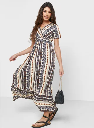 Geometric Print Dress