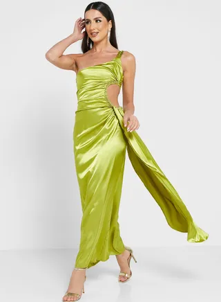 Embellished Cut-out Detail Dress 