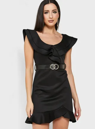 Ruffle Hem Dress 