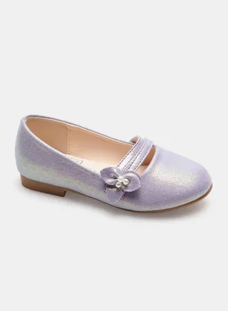 Girls Fashionable Casual Ballerinas Purple 
