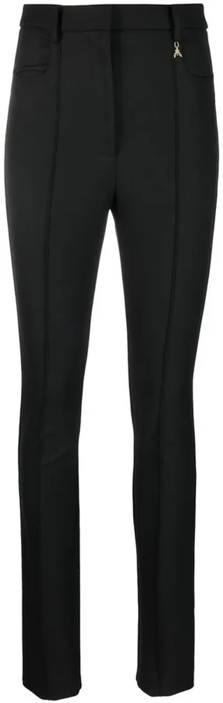 High-Waist Slim-Fit Trousers