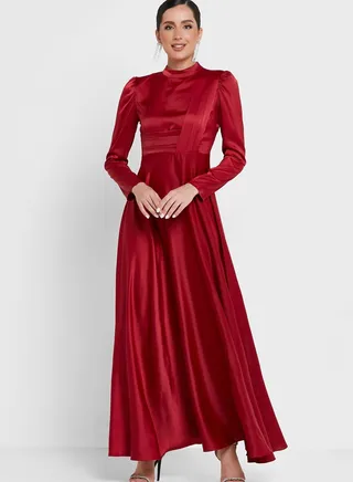 Pleat Detail Dress 