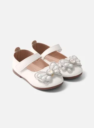 Girls Microfiber Leather Bowknot Soft Sole Round Toe Comfort Flats 
