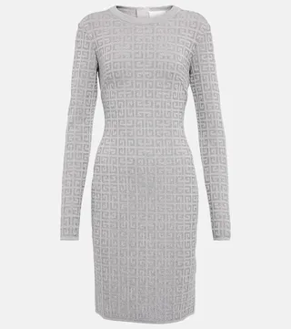 4G jacquard minidress