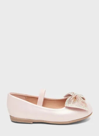 Kids Bow Detail Ballerinas 