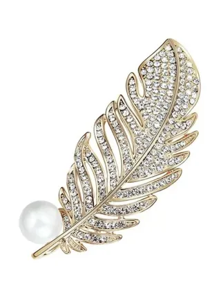 Rhinestones Inlay Decor Graceful Brooch 