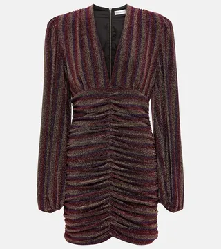 Aisha striped minidress