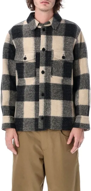 Isabel Marant Kervon Plaid Overcoat