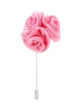 Lapel Rose Flower Boutonniere Stick Brooch Pin 