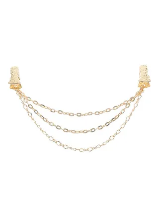 Fashion Multilayer Chain Duck Clasp Clothes Collar Shawl Cardigan Clip 