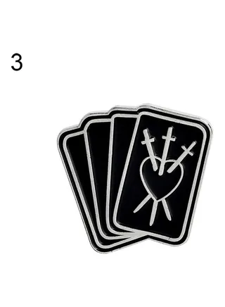Tarot Cards Brooch Pin 